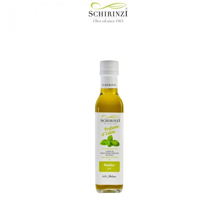 Parfum d'Été – Huile d'Olive Vierge Extra au Basilic 0,25 L