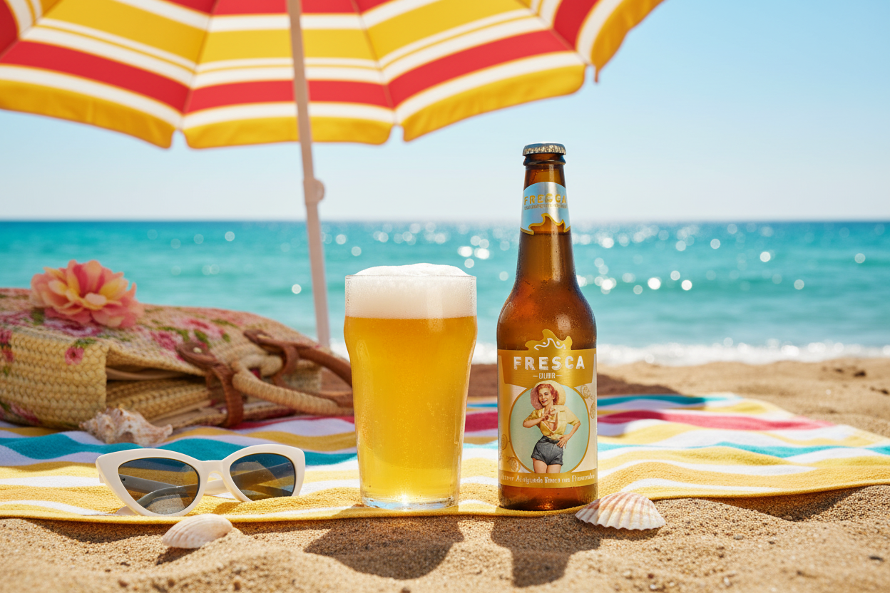 Bière artisanale blanche fraîche 4° – 33cl