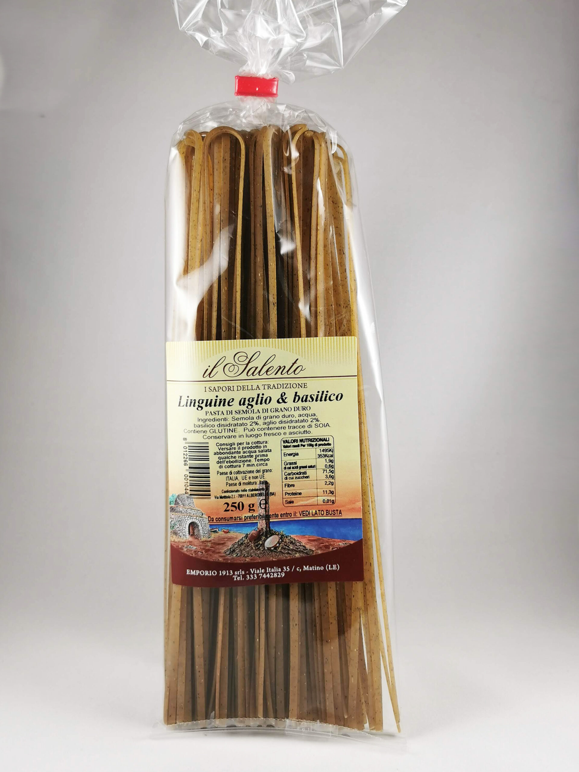 Pâtes linguine 250 g ail et basilic