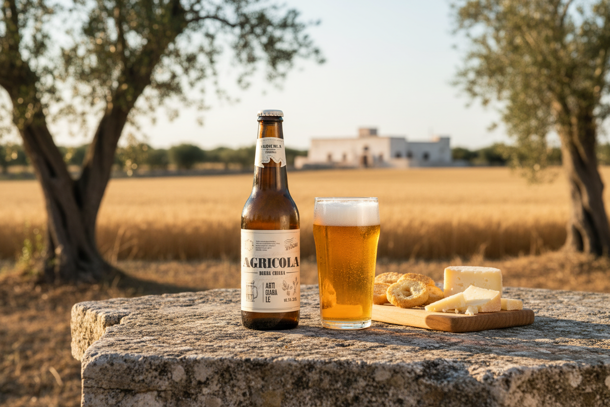 Agricola Birra Chiara Artigianale - aperitivo salentino al tramonto