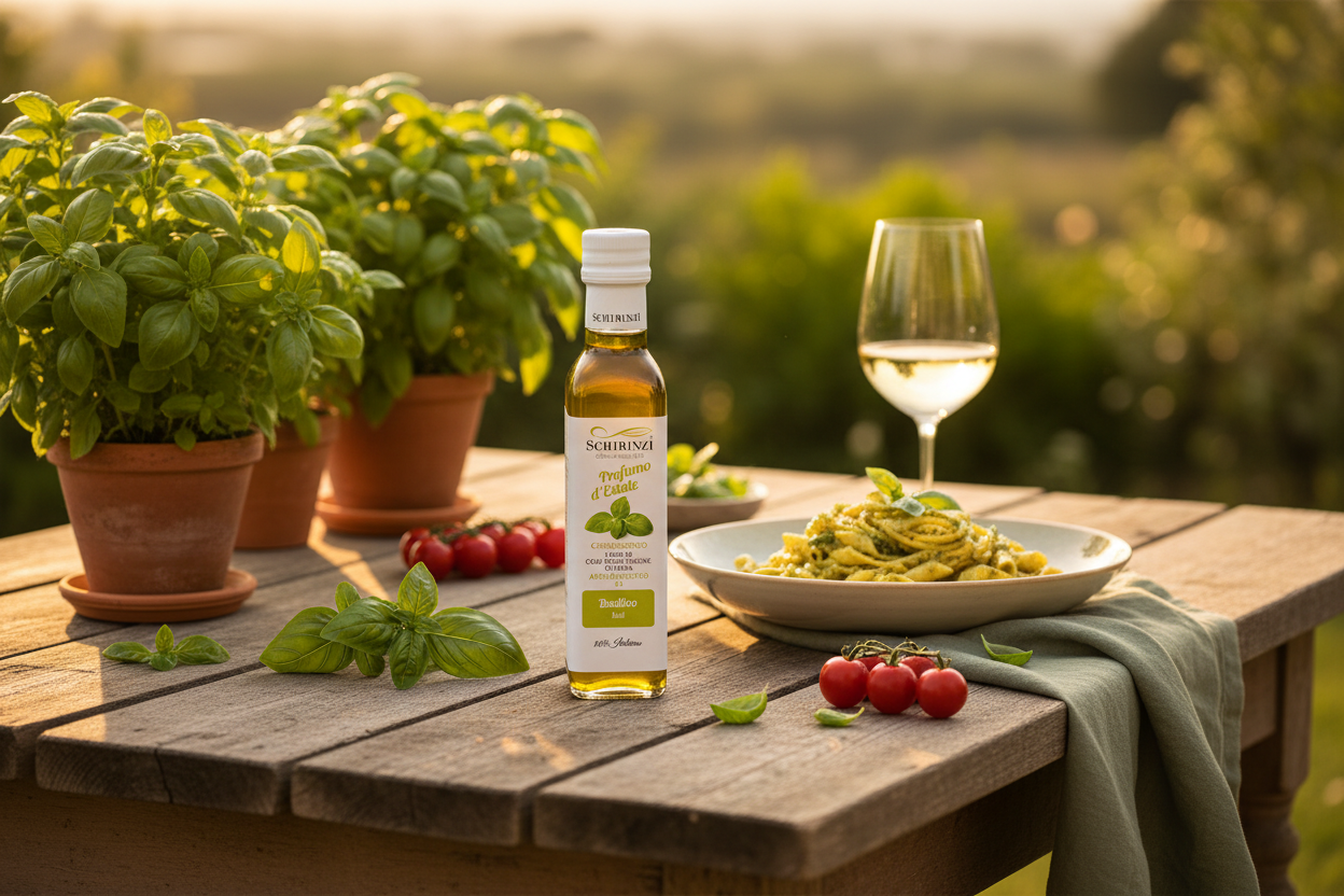 Profumo d'Estate – Olio Extravergine al Basilico 0,25 L