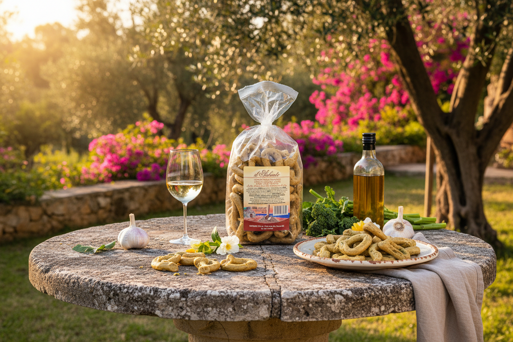 Taralli aux Cime di Rapa Extra Larges 350 g